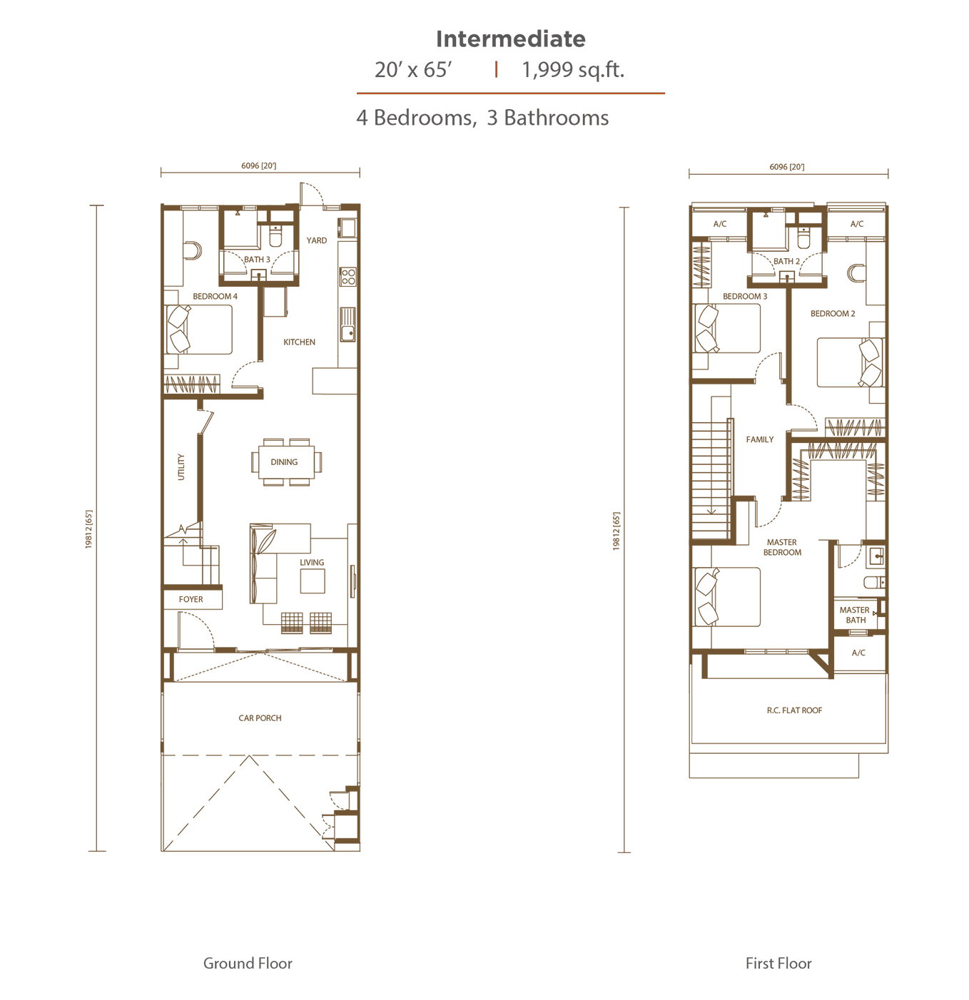 Levane Residence Type C floor plan in Twentify7, Kota Kemuning, Selangor